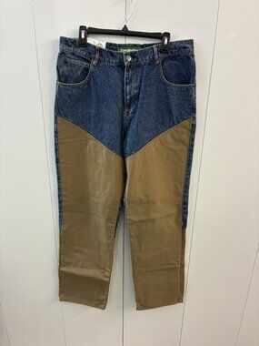 Remington Blue Jeans Rugged Brush Duck Canvas 2 Layer Hunting Pant Men's 34X32